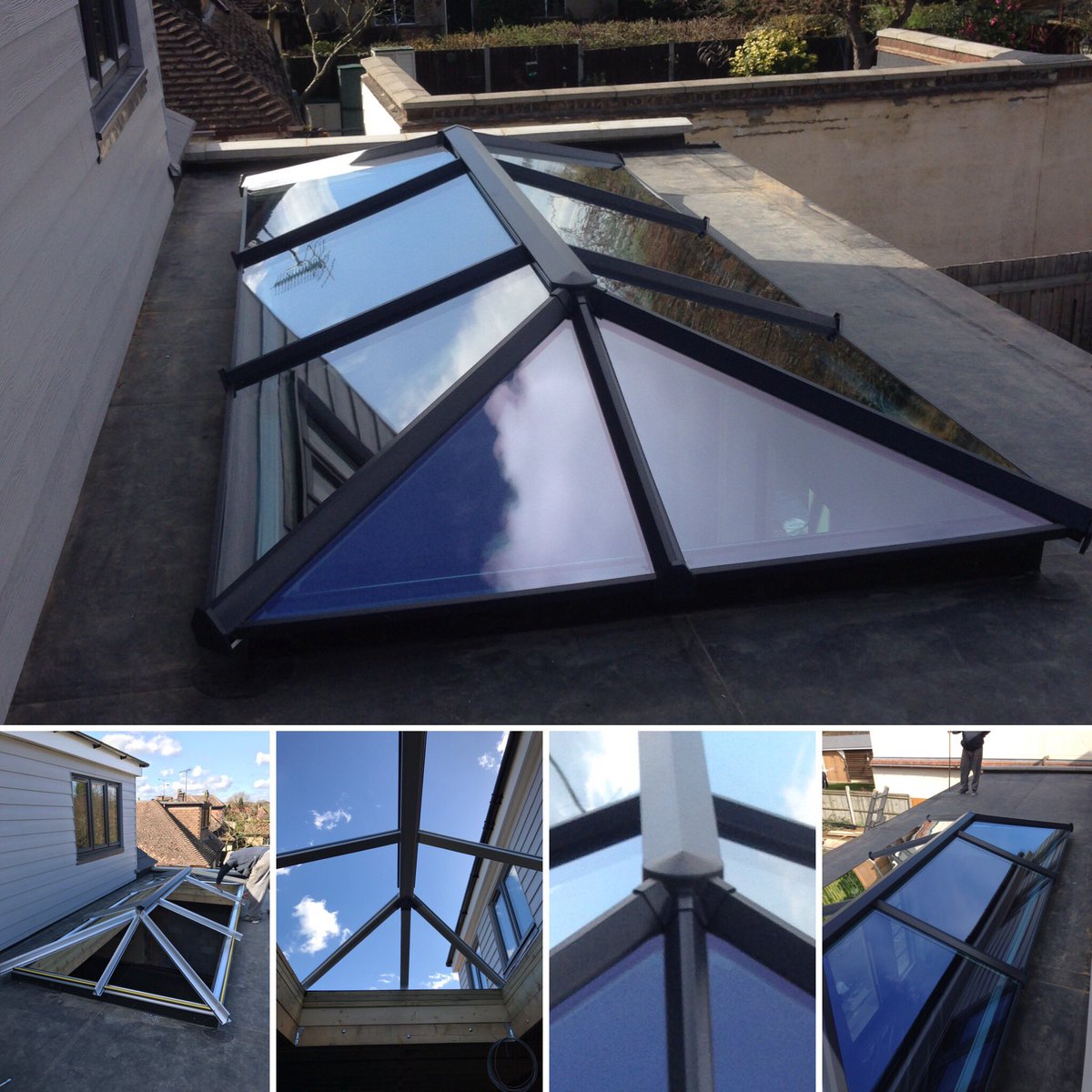 TriTecWindows's tweet image. Latest Skypod installation Anthracite grey with self cleaning blue glass @eurocellplc #eurocellskypod #chelmsfordhomeimprovements