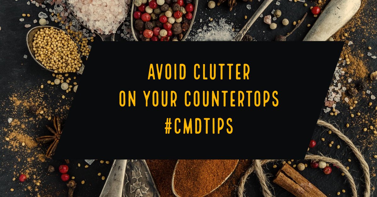CMDGroupUSA's tweet image. Too many items on your countertops can cause clutter and will make your kitchen look smaller. #CMDTips #kitchen cmdgroupusa.com