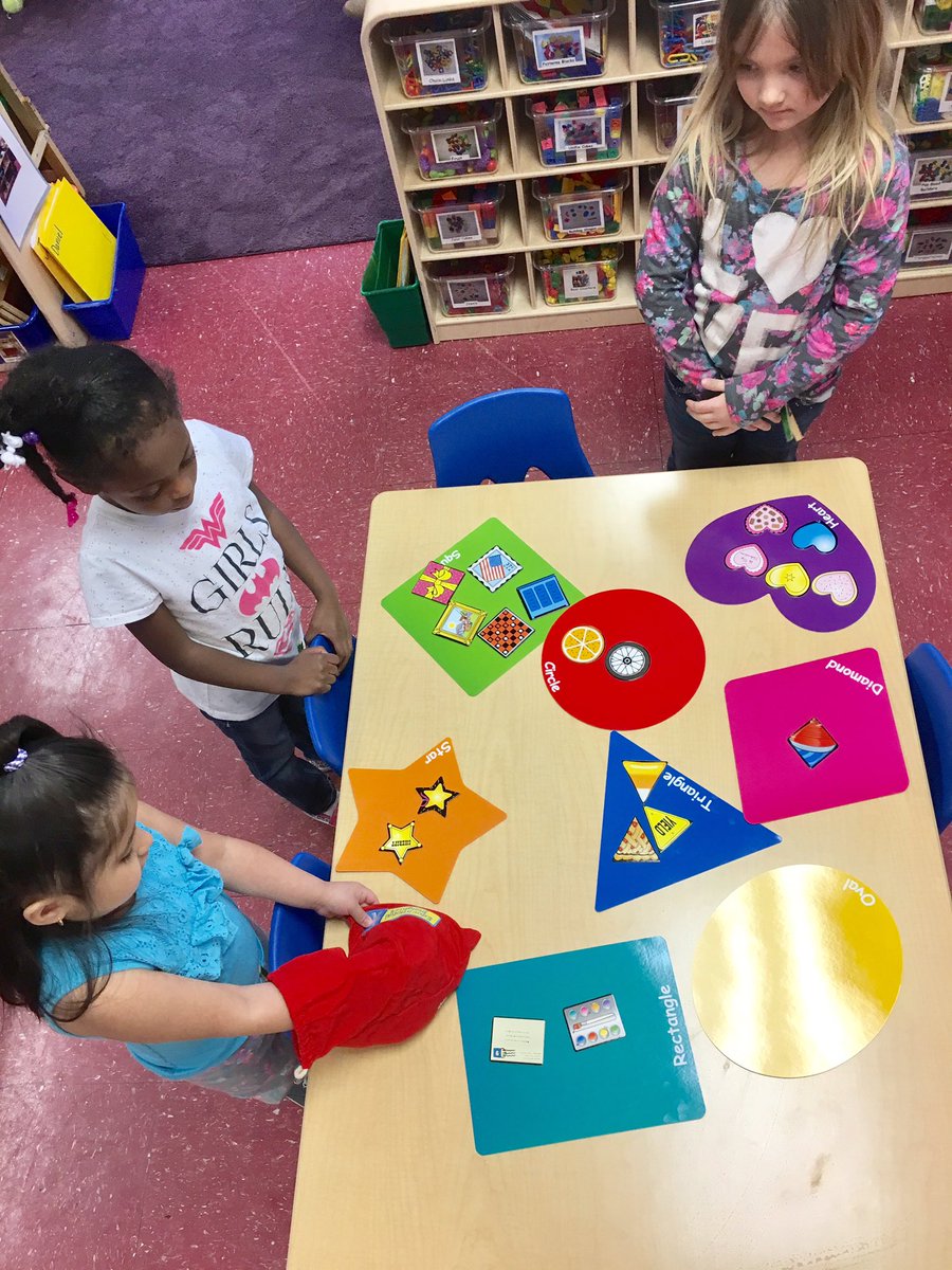 preschoolstars's tweet photo. Love it when I introduce a game during small group time &amp; they like it so much they ask to play it at center time. #namingshapes #sorting https://t.co/TdlNhyWYFx
