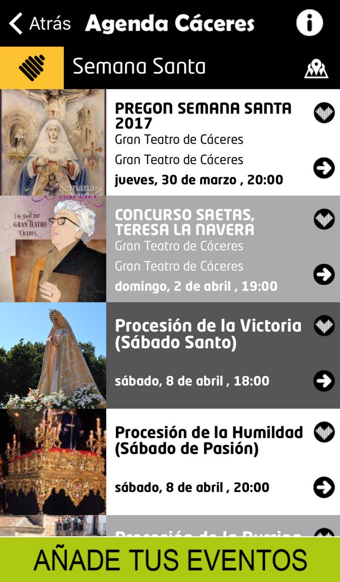 Tu Guía de #semanasanta de #caceres <a href="/opendatacc/">Open data Cáceres</a> <a href="/Ayto_Caceres/">Ayuntamiento Cáceres</a> <a href="/sagradacenacc/">Sagrada Cena Cáceres</a> <a href="/Repelando/">Extremadura</a>