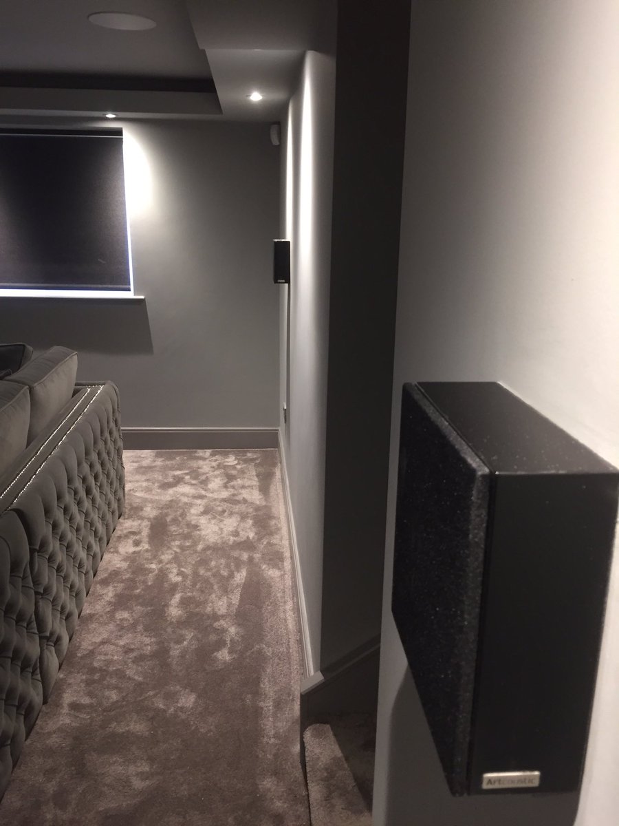 LumiereAV's tweet photo. A simply awesome #HomeCinema completed for a great client. A full @Dolby #atmos 5.2.4 setup with #UHD #4k projection. #liveinstall #iamcedia https://t.co/y5N15VrukU