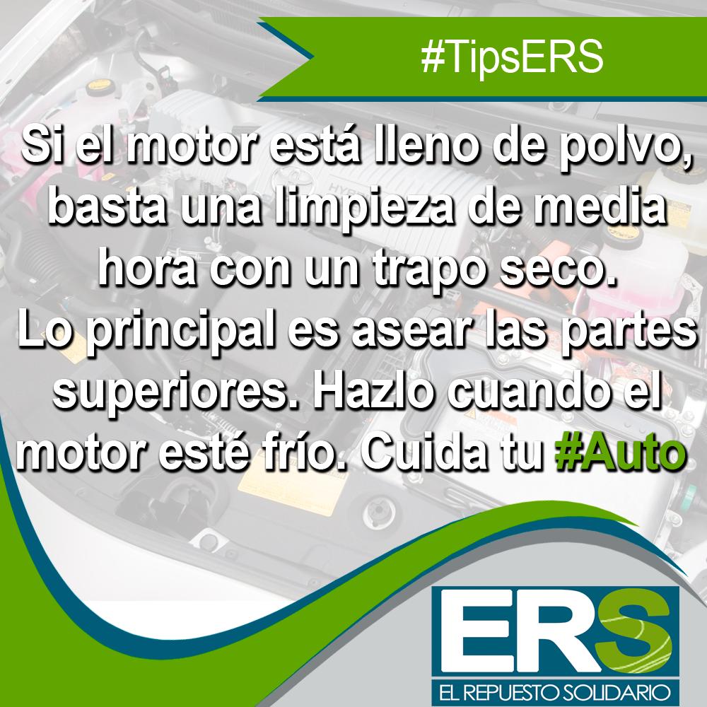 ER_Solidario's tweet photo. Cuida el #Motor de tu #Carro con estos #TipsERS. Dedícate al menos 1 hora en la semana a revisar las partes comunes de tu #Carro. https://t.co/jkOx6GlHbj