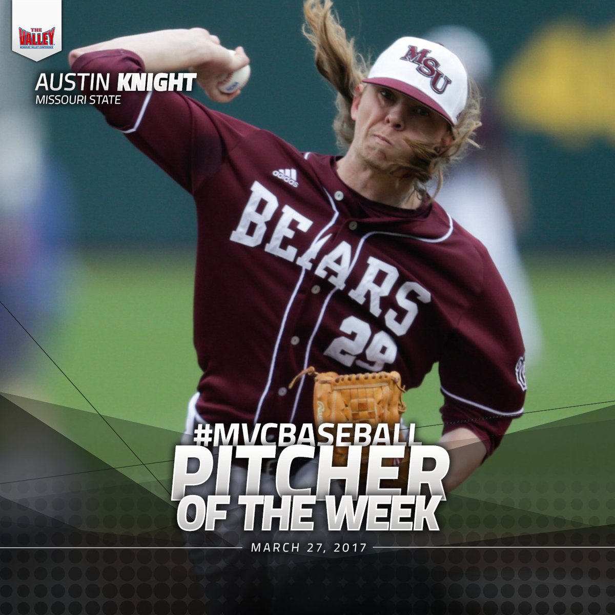 MVCsports's tweet image. Jake Burger and Austin Knight of @MSUBearBaseball earn #MVCBaseball Weekly Honors.

Weekly Notebook: mvc-sports.org/2n9XI0U
