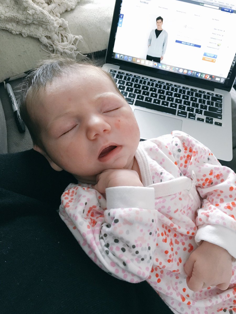 nineteen_mktg's tweet photo. Our newest employee is fast asleep on the job! Meet McKenna - contact her for a quote today 😉👶🏼 https://t.co/pcTet76And