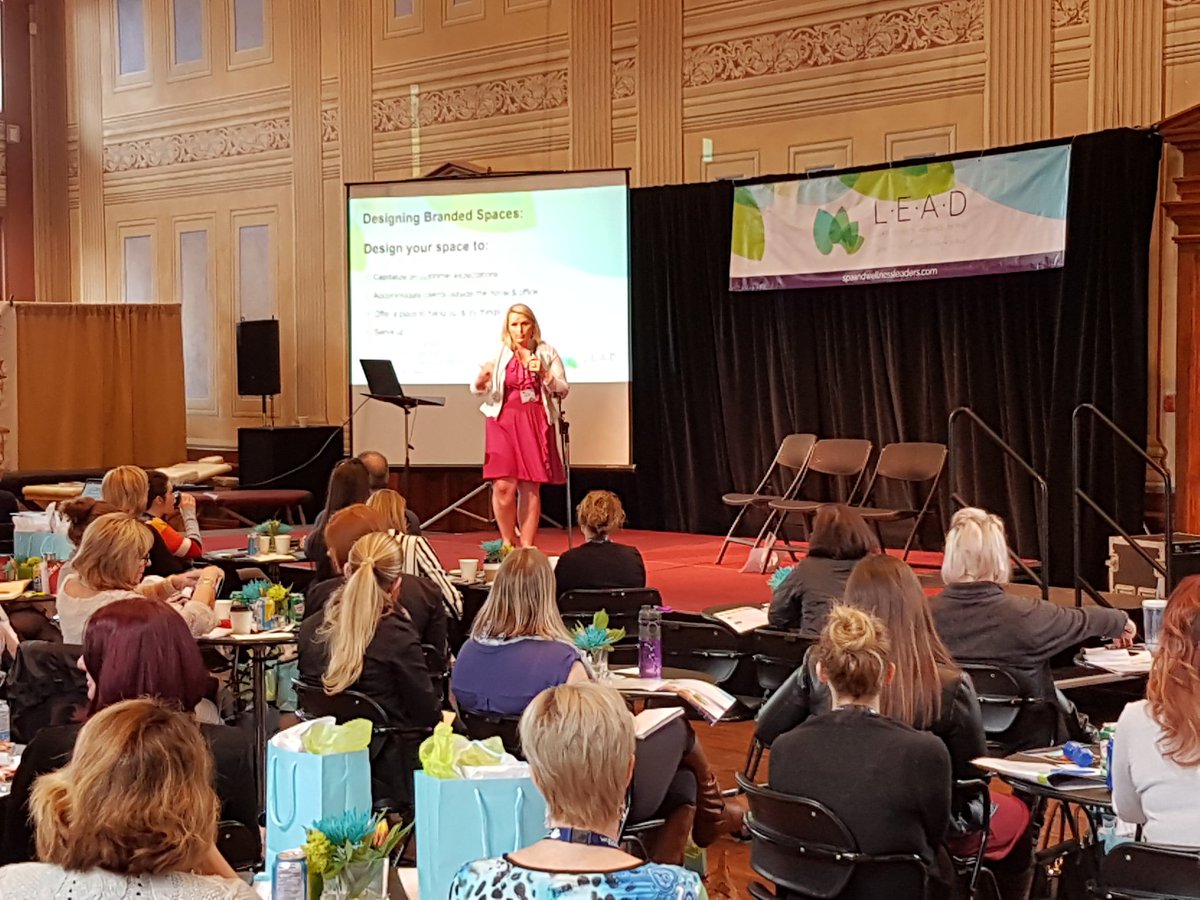 WhipShadowRider's tweet photo. No one brings a room back after a tasty lunch like Kristy Lee Bailey from Interiors in Order! #spaLEADers2017 @LEADSpaWellness https://t.co/Fv6Bndf3zy
