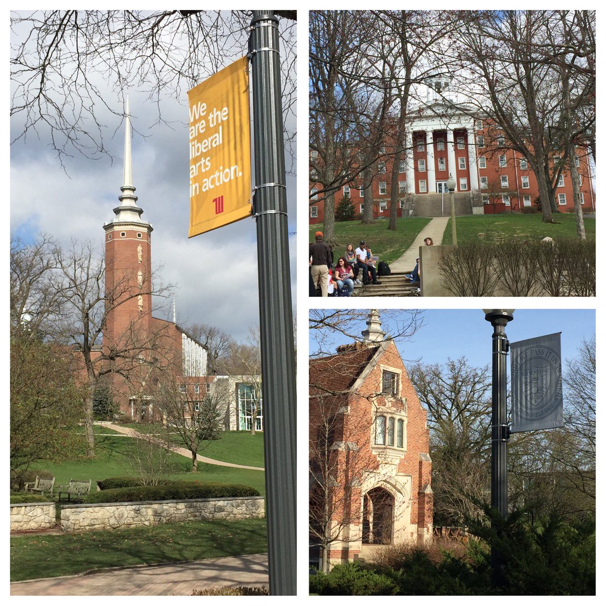 NHSGoCollege's tweet photo. Thanks to @wittenberguniversity for a great visit! "Having light we pass it on to others" resonates on campus. #ohio6ct  @NHSHuskies https://t.co/wU2mXw4FAw