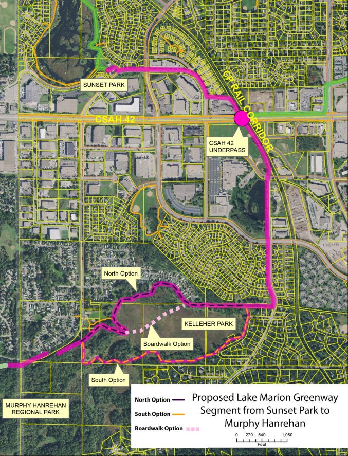 BurnsvilleMN's tweet image. Join @burnsvillemn &amp;amp; @dakotacountymn at an open house for proposed Lake Marion Greenway segment. April 6, 3:30–5:30pm @ Burnhaven Library.