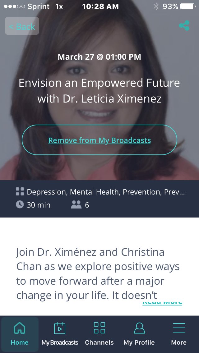 DrLetiXimenez's tweet photo. Envision an Empowered Future on ZubiaLive https://t.co/j0yPDUkhnI) or iPhone app TODAY, 4:00 PM EST #StartAgainNotOver https://t.co/ApiAerCFyE