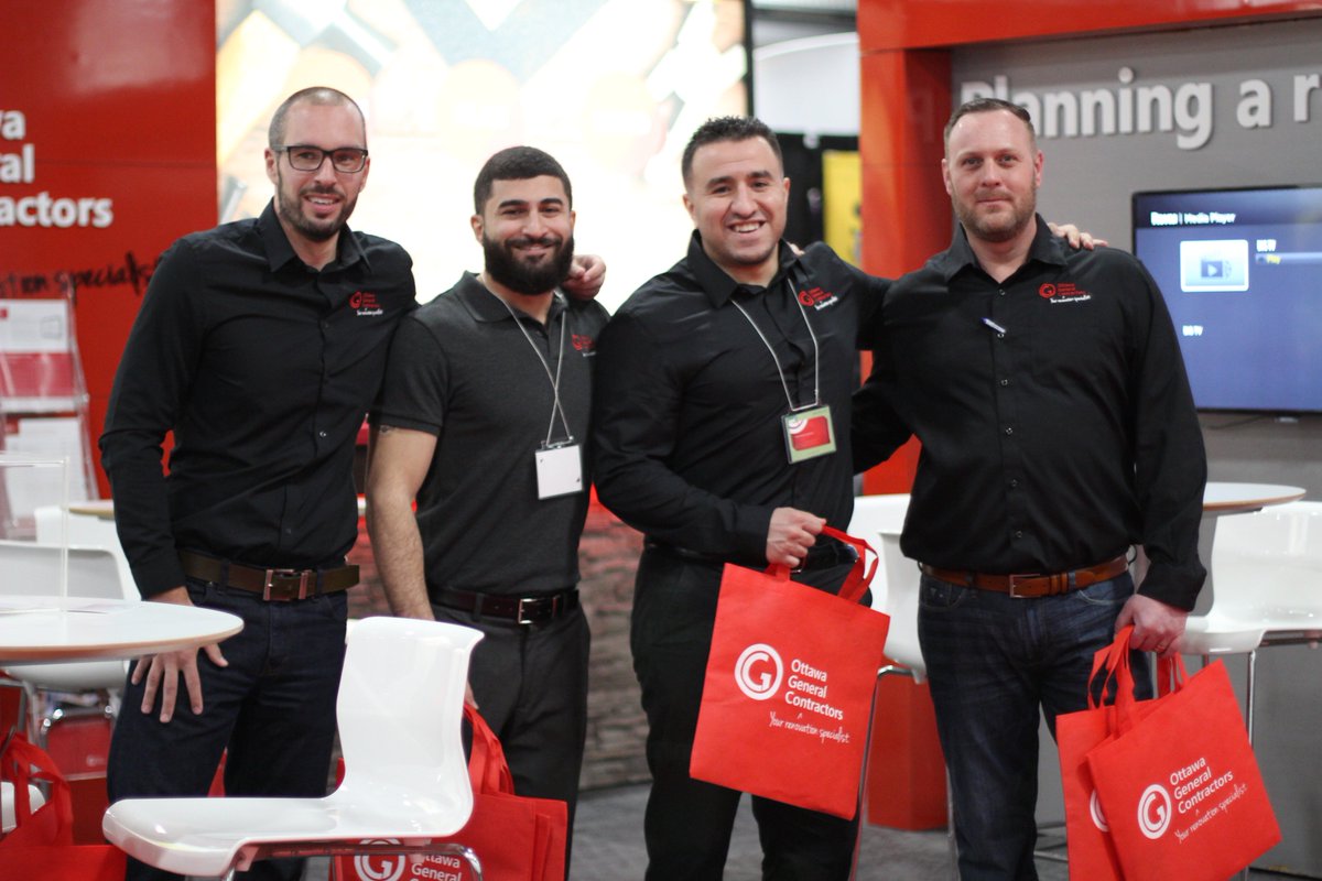OGContractors's tweet photo. A great time was had by all at the 2017 Garden and Home Show winning tons of recognition from customers! #renovation #homeshow #OGC #Ottawa https://t.co/JOu74lcuOT
