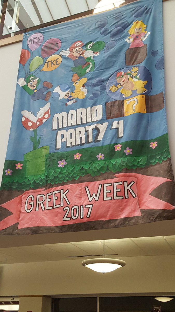 MoStateAgSig's tweet photo. @ASABetaSigma @MO_State_TKE that banner though🔥🔥. #GreekWeek2017 #team4 https://t.co/rVT8drdpd6