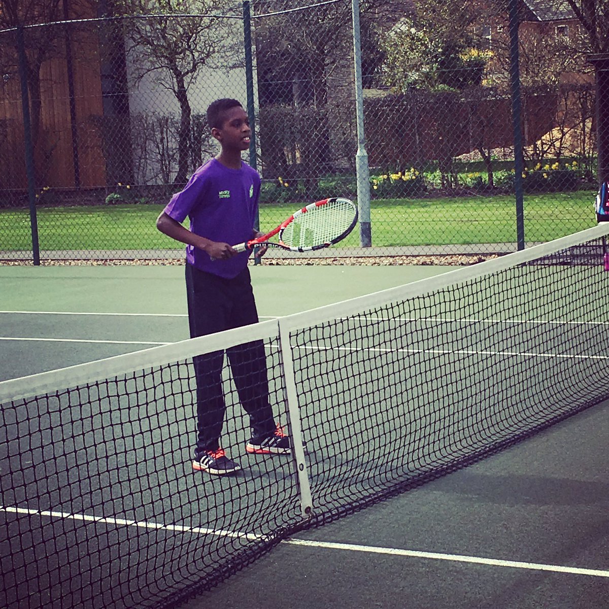 WoolfySport's tweet photo. Coach Malachi is looking forward to the summer term ! Starts 30th April 2017 #joinNow #contactUs #spacesGoingFast 💜🐺🎾 https://t.co/js9NdQblRh