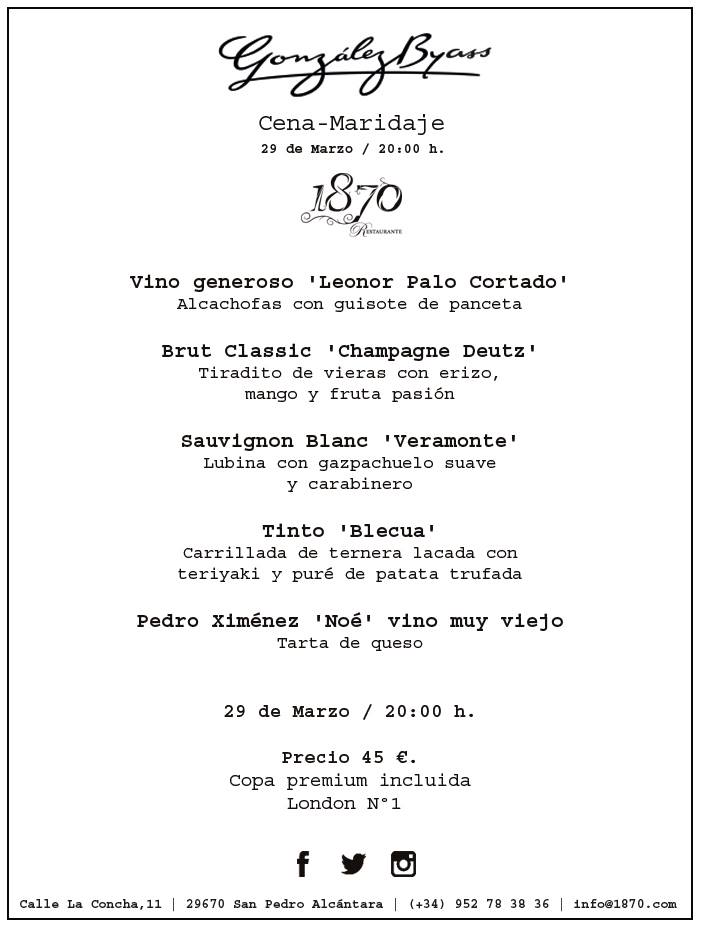 ExperienceSP_'s tweet image. ¿Quieres disfrutar de una deliciosa cena con maridaje? ¡Haz tu reserva para el día 29 de marzo en @1870Restaurante! #SanPedroExperience