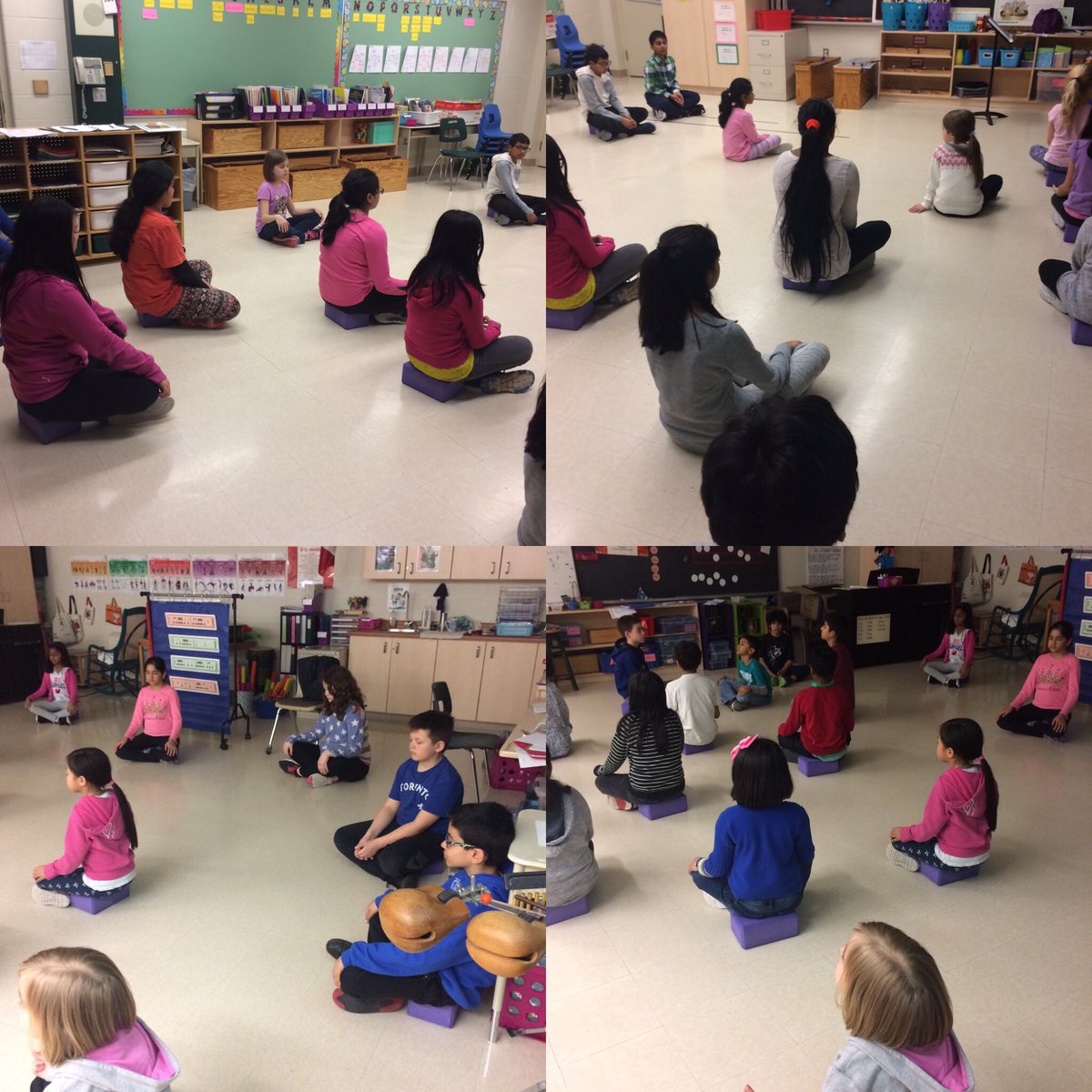 MsTsMusic's tweet photo. Exploring #meditation during recess at #Kindree PS.  Helps us deal with #stress #anxiety &amp; improve our day!  @KindreeCoyote @PeelSchools https://t.co/ZdVUEAXrrs
