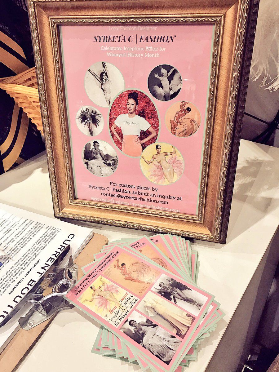 SyreetaCFashion's tweet image. BTW- my #FemmeFataleDC Josephine Baker Tribute is still up @currentboutique on 14th for #WomensHistoryMonth! Just a little longer to go see!