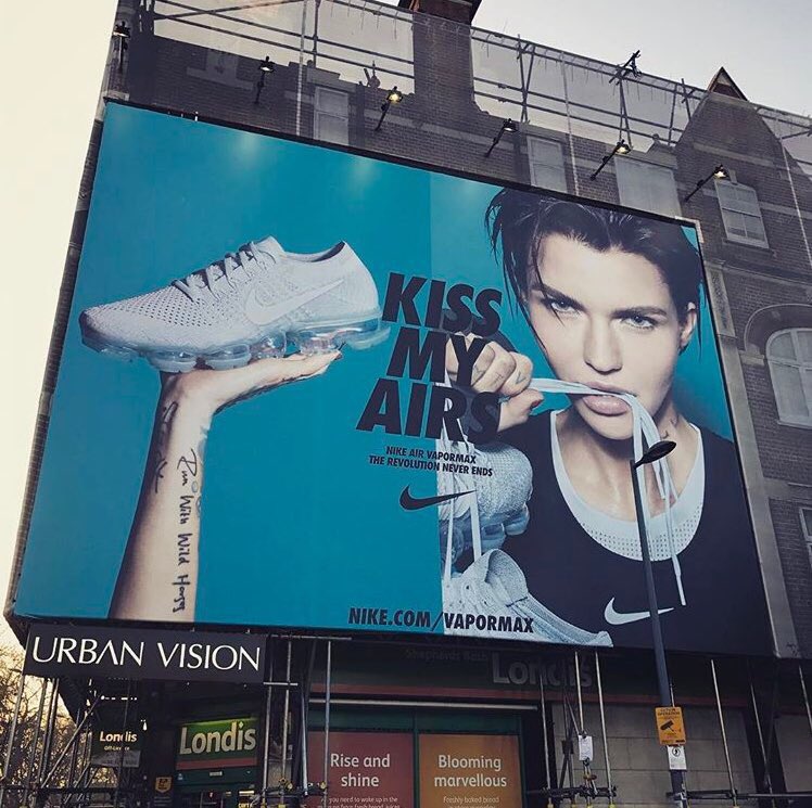 Ruby Daily on Twitter: ".@RubyRose's Nike campaign on a billboard in London via reggie.blinker #KissMyAirs https://t.co/BMTUJDJGfy" Twitter