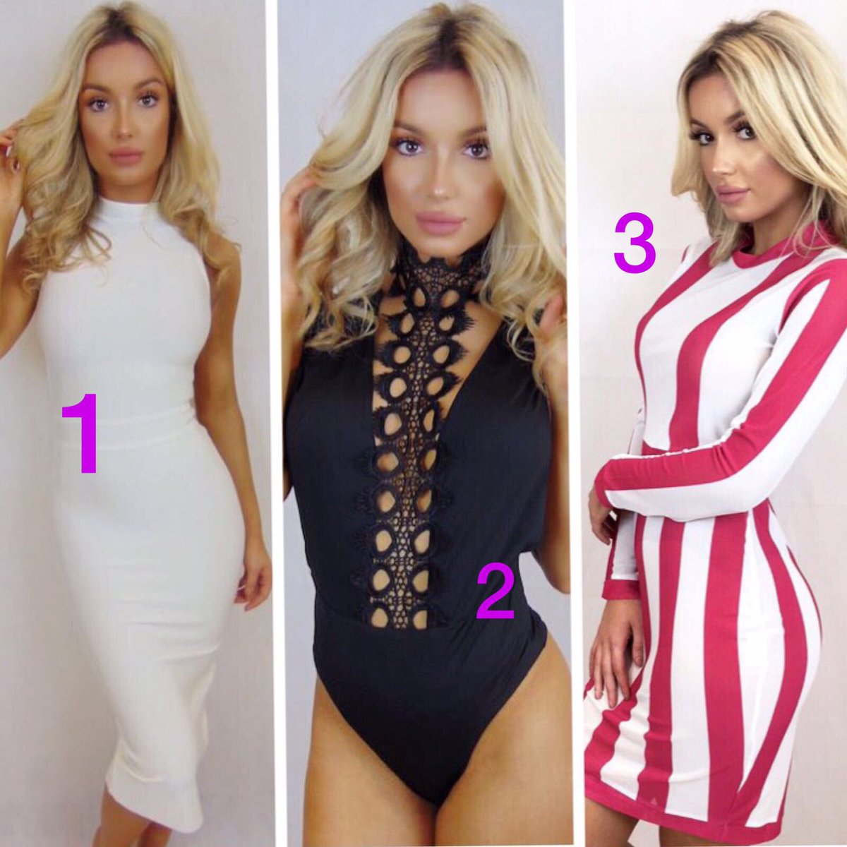 SheLovesLux's tweet photo. Win it for the weekend. Comment which number outfit you want to win and follow us on Instagram @SheGotTheLux https://t.co/vxbSrqwWKV