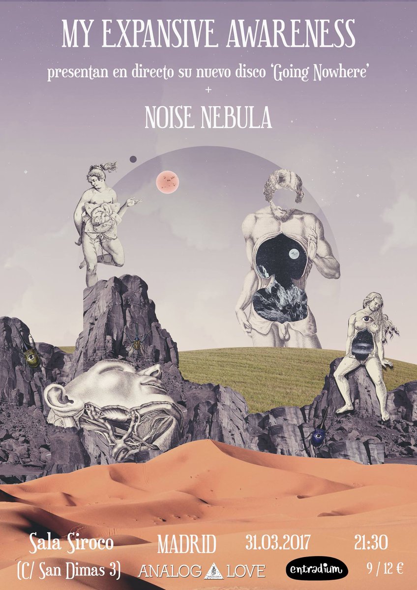 📆SAVE THIS FRIDAY 31/03 MADRID 📆
☄My Expansive Awareness + <a href="/NoiseNebula/">Noise Nebula</a> en <a href="/SirocoSala/">Sala Siroco</a> ☄
9€ en <a href="/entradium/">entradium</a> entradium.com/entradas/my-ex…