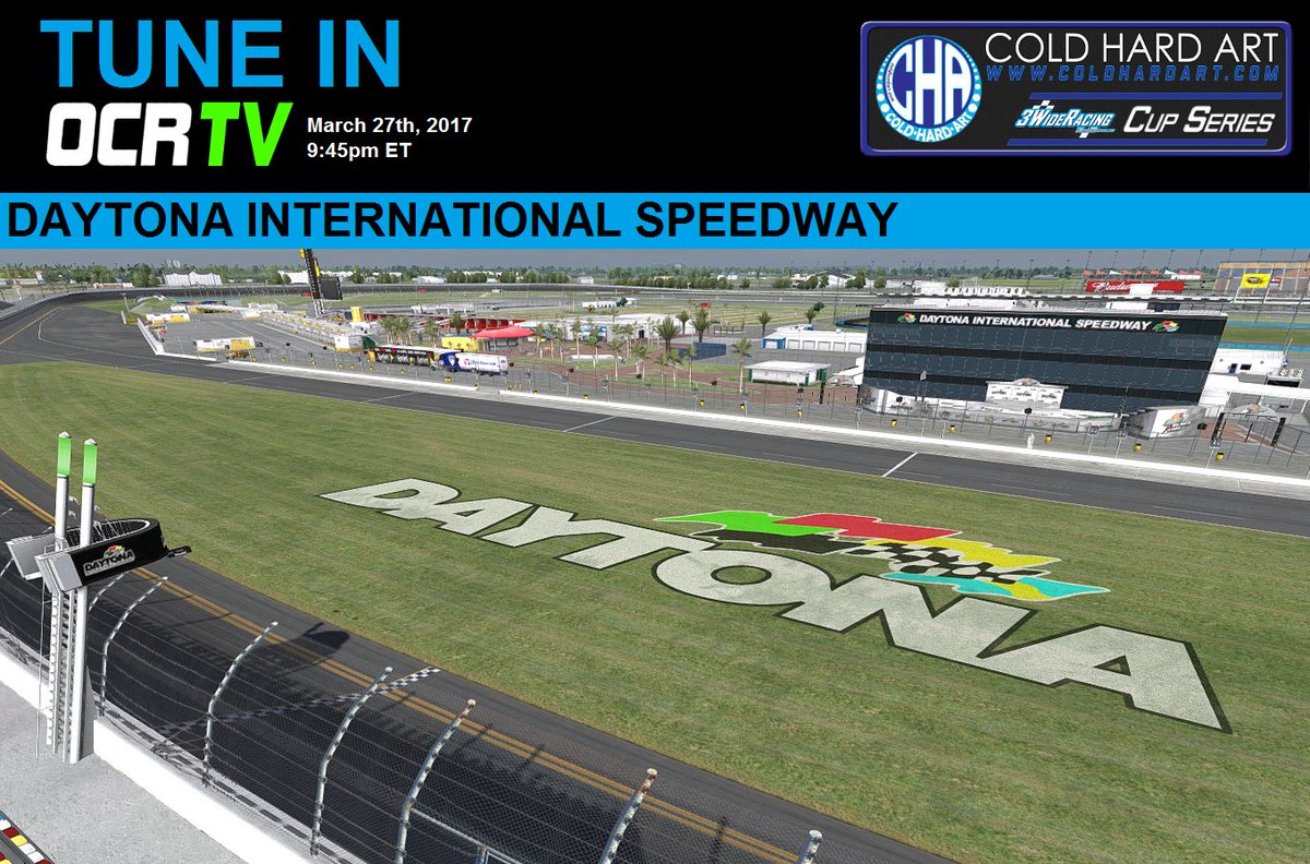 3WideRCN's tweet photo. Who's ready? Those @Cold_Hard_Art Cup Series drivers are! It's almost Daytona 250 time! #DropTheHammer #LetsGet3Wide @iRacing https://t.co/pJx2ol2Wr9