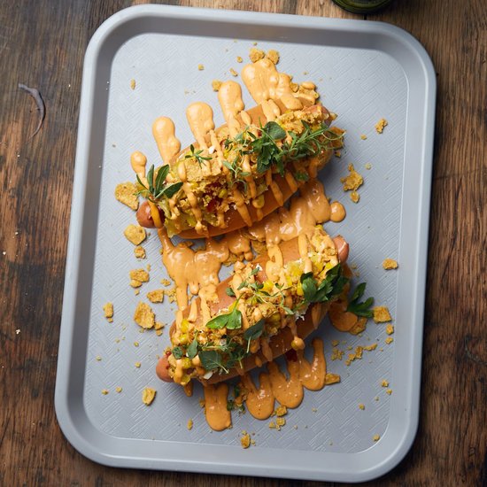 foodandwine's tweet photo. 11 seriously next-level hot dogs 🌭: https://t.co/iMGzqaWlbs https://t.co/B65dmxuiJM