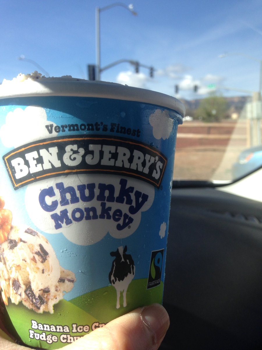 ainrunningland's tweet photo. Had to go all the way to Kayenta to find my favourite "discontinued" flavour @benandjerrys #bringbackchunkymonkey https://t.co/PaAnHI9xWp