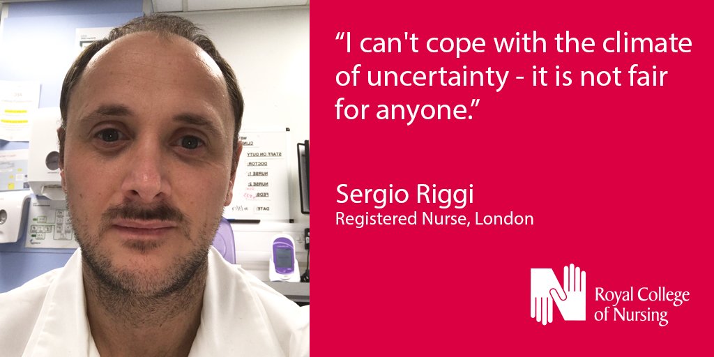 Sergio came to the UK in 2014 but he's worried about his future. Help us celebrate Sergio and all EEA nursing staff: rcn.org.uk/eu-nurses