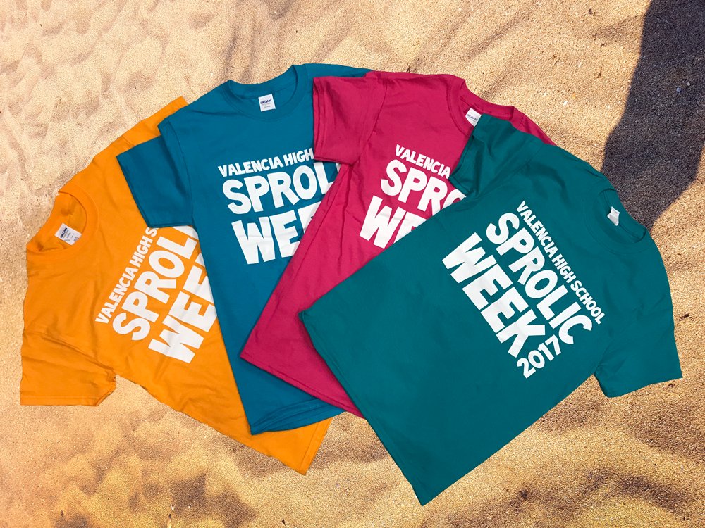 Sprolic Week Shirts are available in the ASB Office for $10!