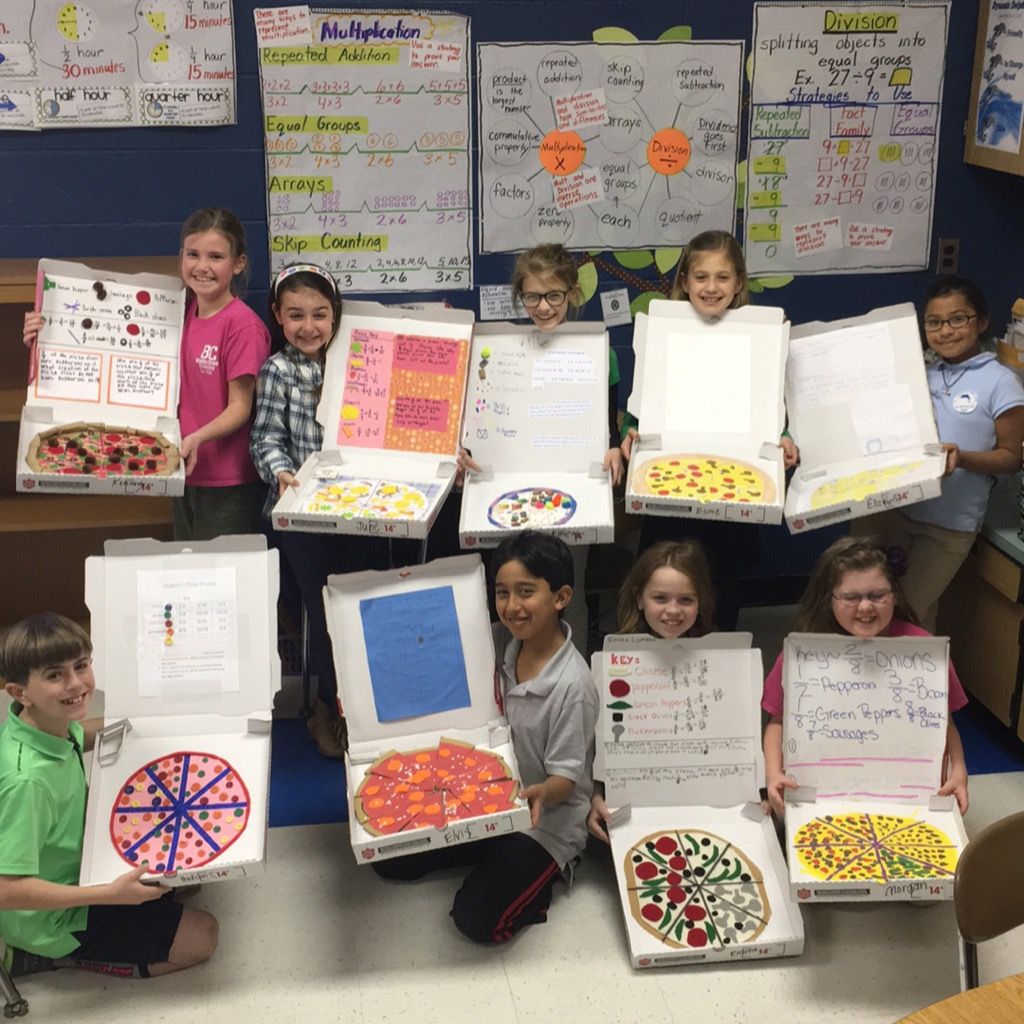 BCreekElem's tweet image. #BradleyCreek 3rd graders found a &quot;delicious&quot; way to learn fractions. #ILovePizza #FractionsRule @KefLauren @Suzyqsru3