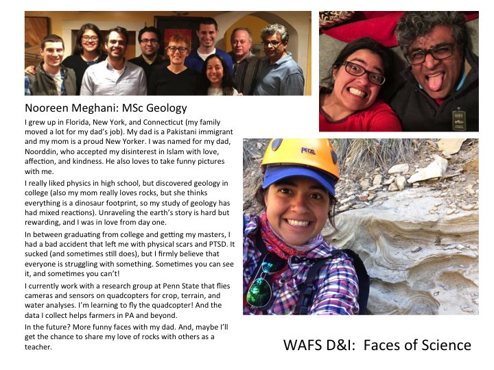 PSUEMS's tweet photo. Get to know more about @nooreenmeghani, one of our #geosciences researchers and a member of @WeAreForScience https://t.co/7naHy9Tg5w