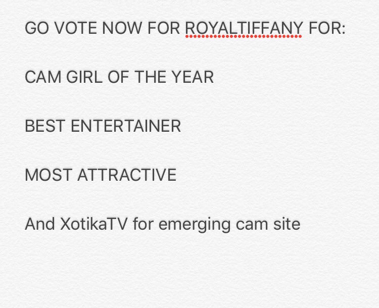 RoyalTiffanyFP's tweet photo. Congrats to our very own @TiffRoyal @XotikaTV for being nominated for awards at the 2017 AW Summit.... https://t.co/xWmtYSUukD #AWSummit17 https://t.co/zQ8w5hjQ3g