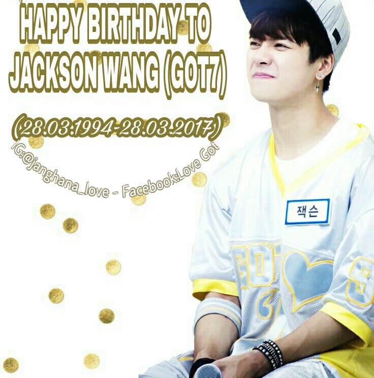 got7_loveyou_'s tweet photo. Click this link to watch my video for Jackson's birthday: https://t.co/Byh2BLKsHu
Happy birthday to Jackson Wang 
...🎂🎂🎂...
#KINGJACKSONDAY https://t.co/N6f3nJkuLg
