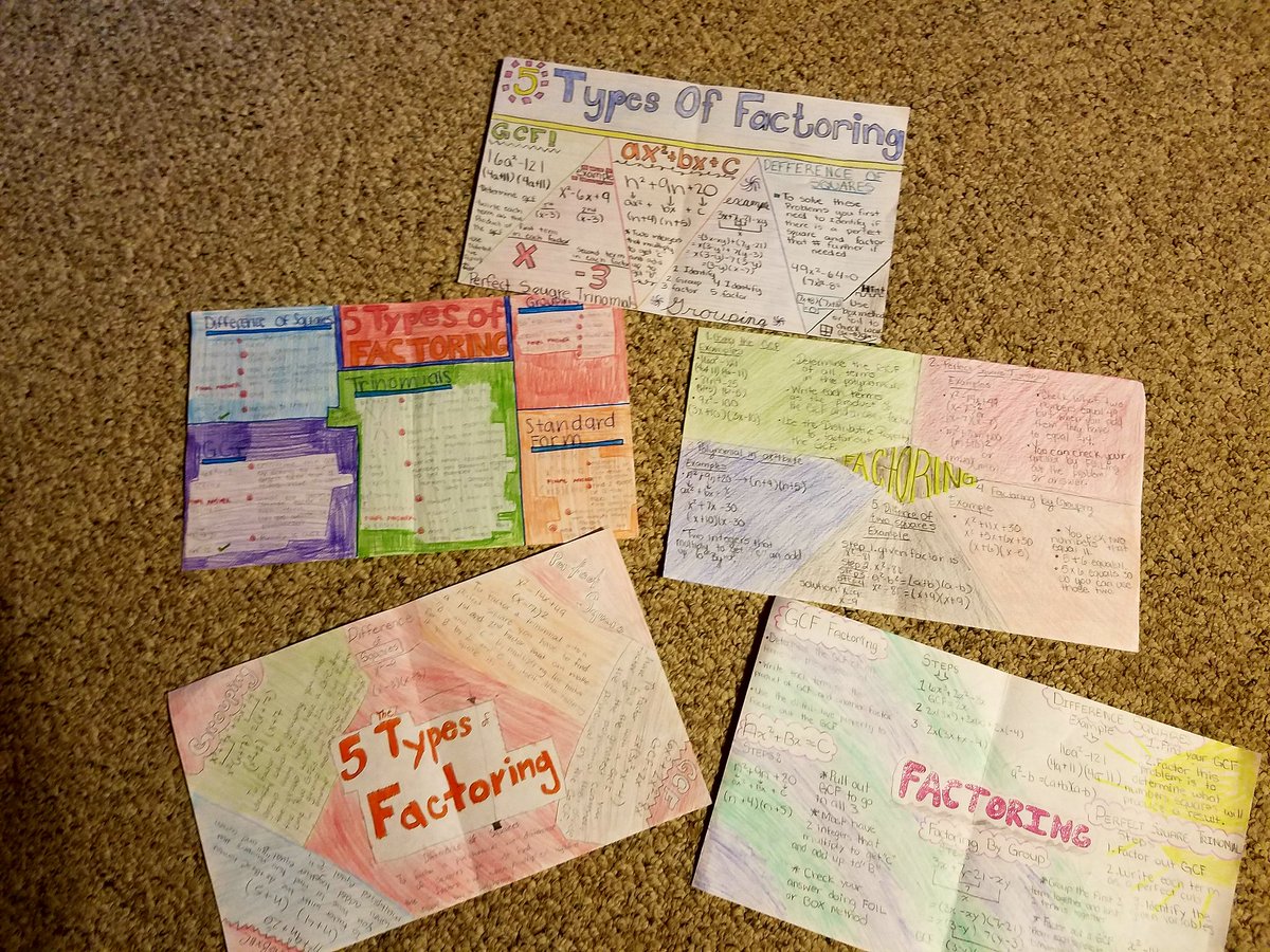 msdarg's tweet image. Some completed factoring one-pagers
#factoringfun @mbh623818 @BonhamAVID