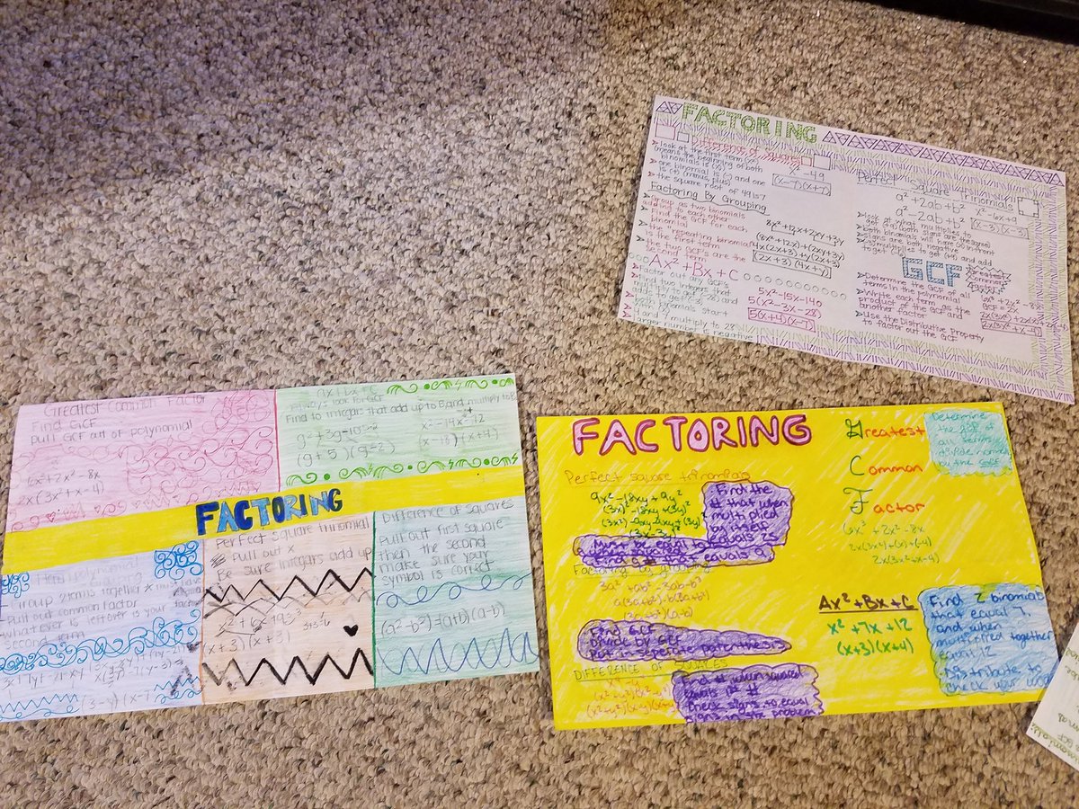 msdarg's tweet image. Some completed factoring one-pagers
#factoringfun @mbh623818 @BonhamAVID