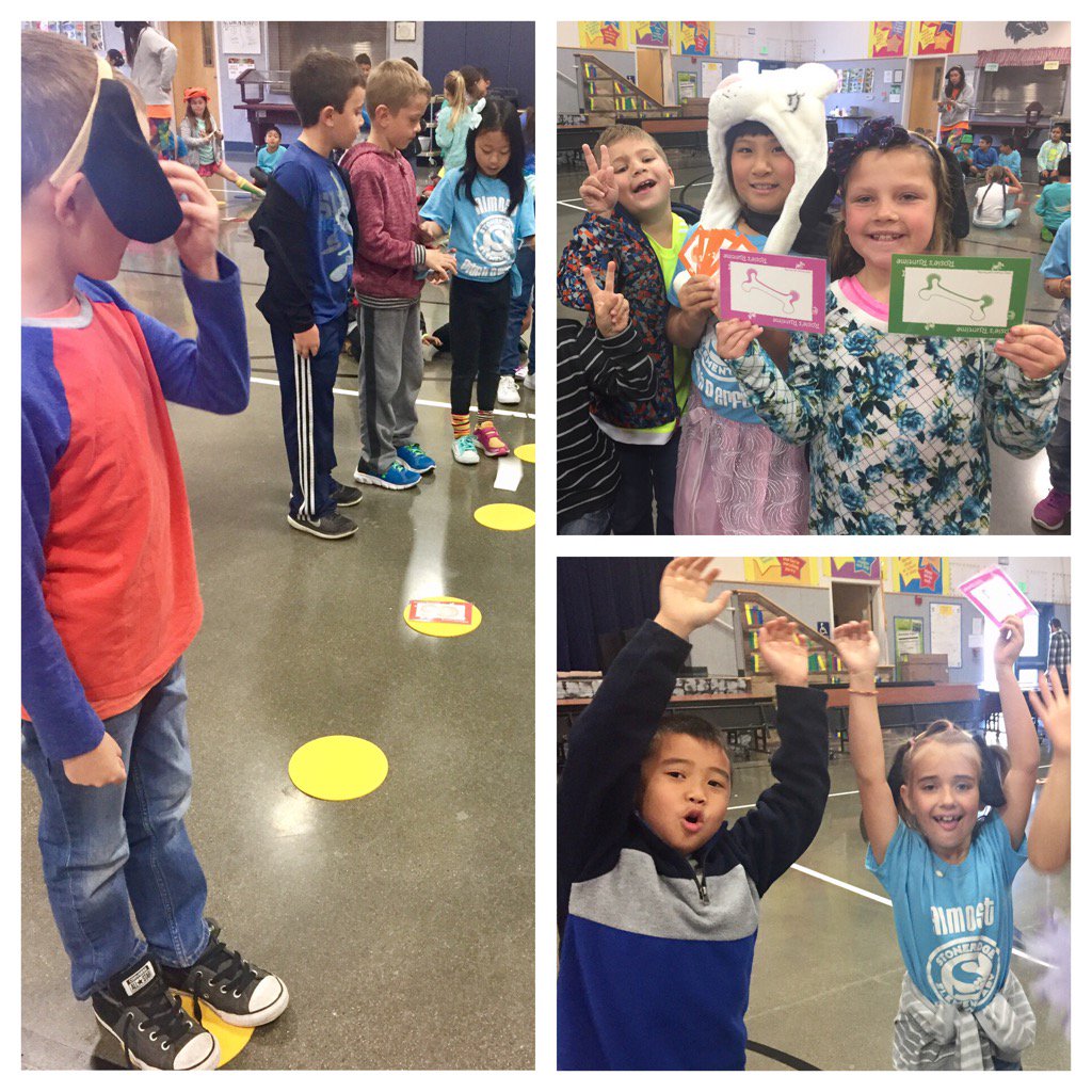 Rm16Jones's tweet photo. Playing a life size coding game takes teamwork, diligence, and a good sense of humor! #rcsdstoneridge https://t.co/o6GSwAMfW1