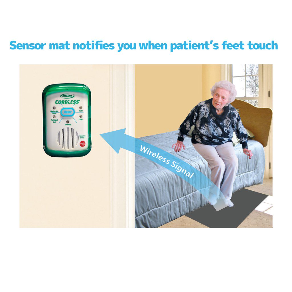 seniorsurplus's tweet photo. Weight sensored floor mat that alarms caregiver when a patient steps on it https://t.co/dsxQrVXPWE https://t.co/QL7XA4ITIw