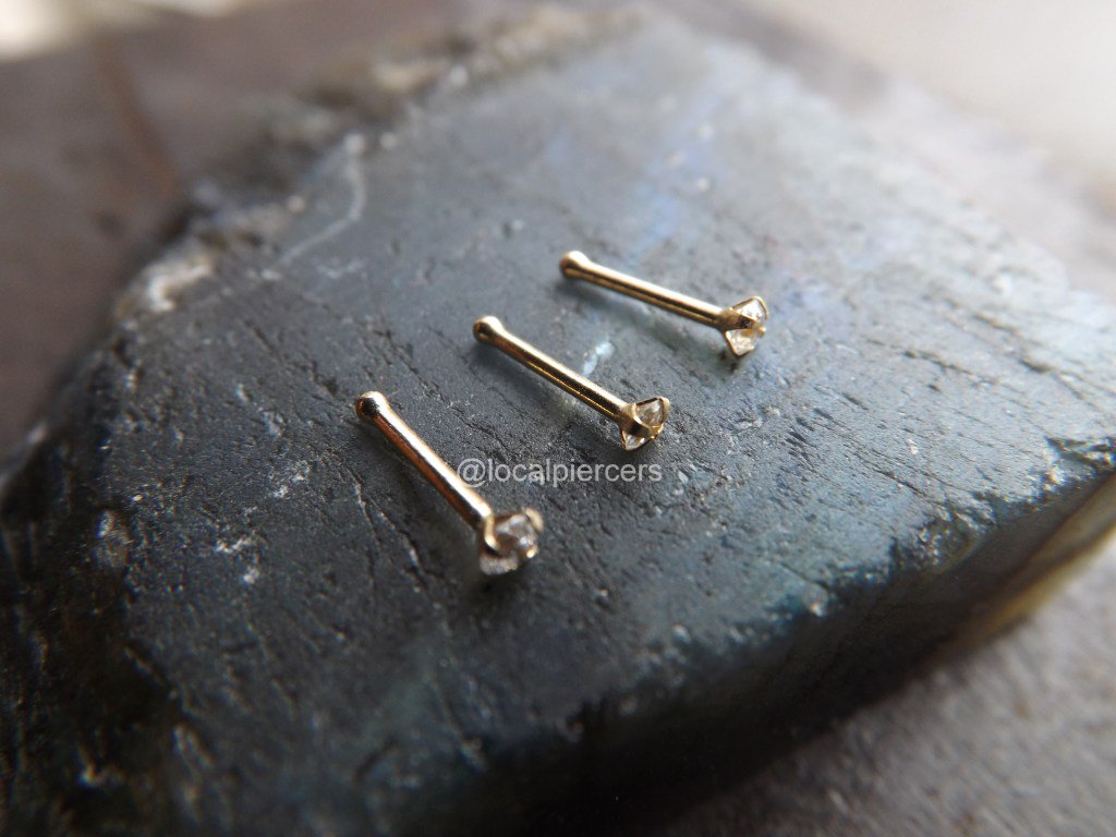 LocalPiercers's tweet photo. Tiny Nose Ring Genuine 14k Gold Stud Dainty Small Gemstone Prong Set Screw Nostril Bone… https://t.co/IgIhxf6j5L https://t.co/uIHLIsTYlu