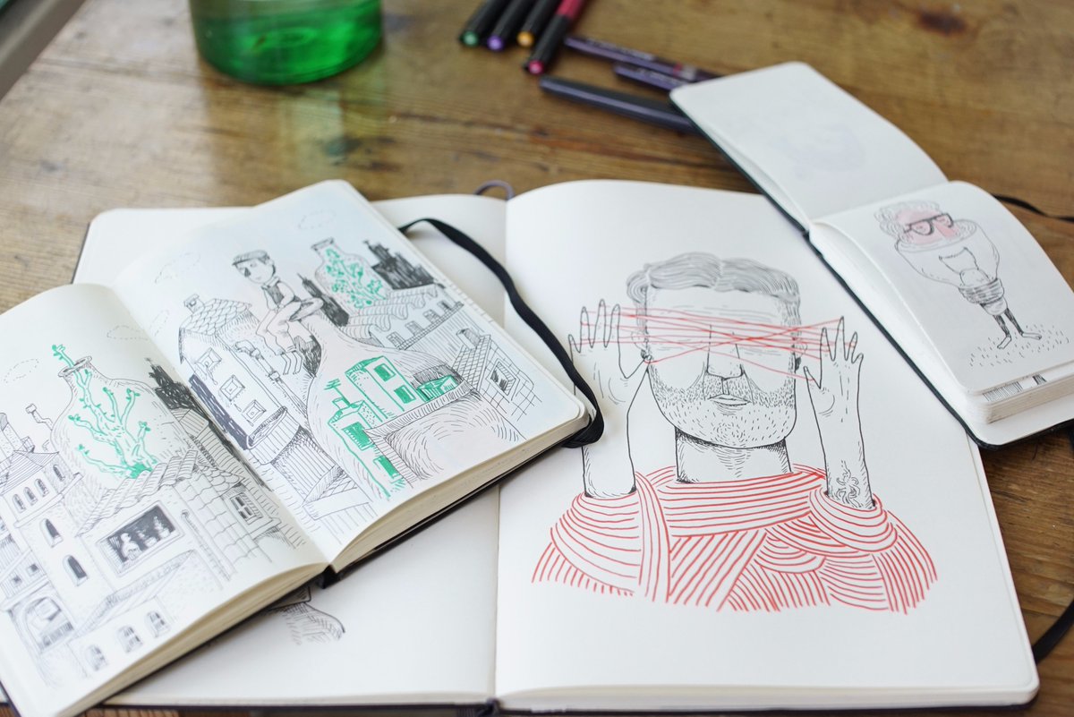 DistritoArte's tweet image. “La creatividad es la inteligencia divirtiéndose”.Esta y otras reflexiones en el #sketchbook de @gabyhuici --&amp;gt; bit.ly/2na78JT