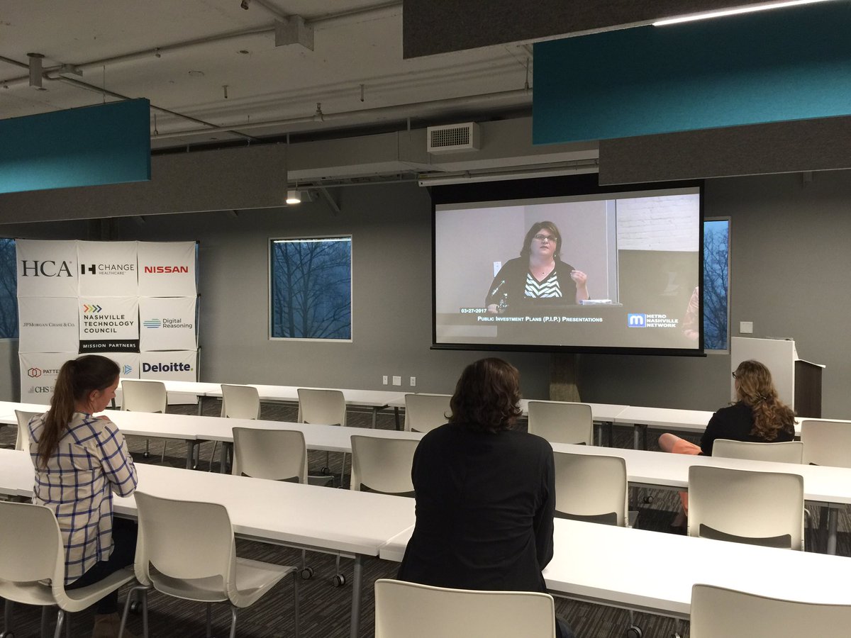 nashtechcouncil's tweet photo. @MayorMeganBarry We're watching live at @techhillcommons which we hope to make available for #EngageIT! Go @HoffSandi https://t.co/jGtAOiU33K