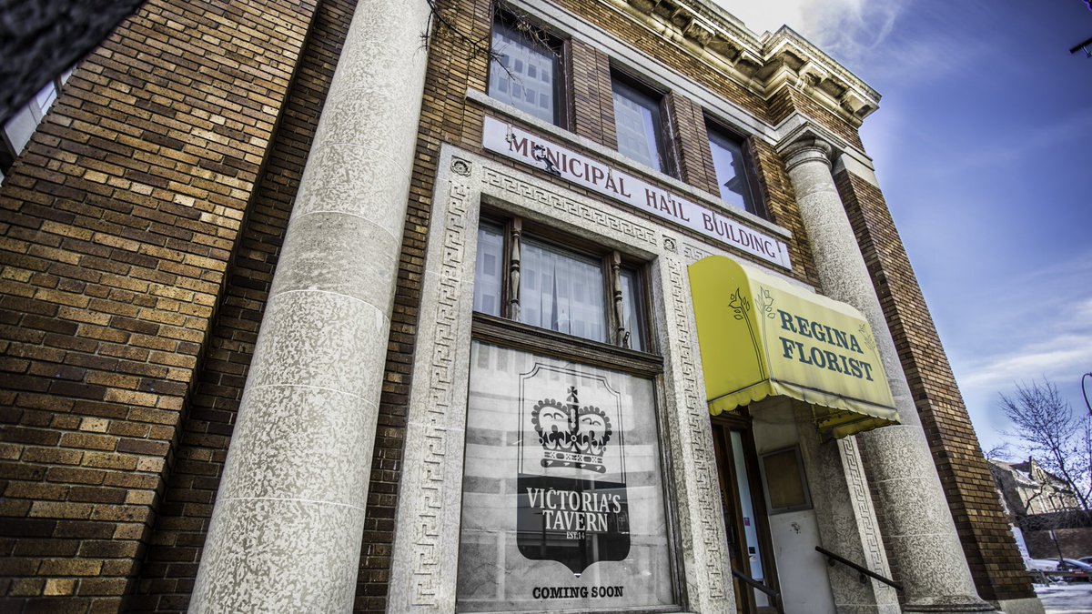 vicstavern's tweet photo. Stumbled across these pics from when we renovated this old beauty of a building and thought we'd share! #vicstavern @ReginaDowntown https://t.co/L7a8wwXNyQ