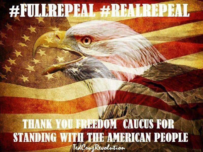 PrdBlckRpblican's tweet photo. Stand With Freedom Caucus #FullRepealFirst #KeepYourPromises #NothingLess @realDonaldTrump @MorganMcComb @seanhannity @tedcruz https://t.co/AsmKLV2lYA