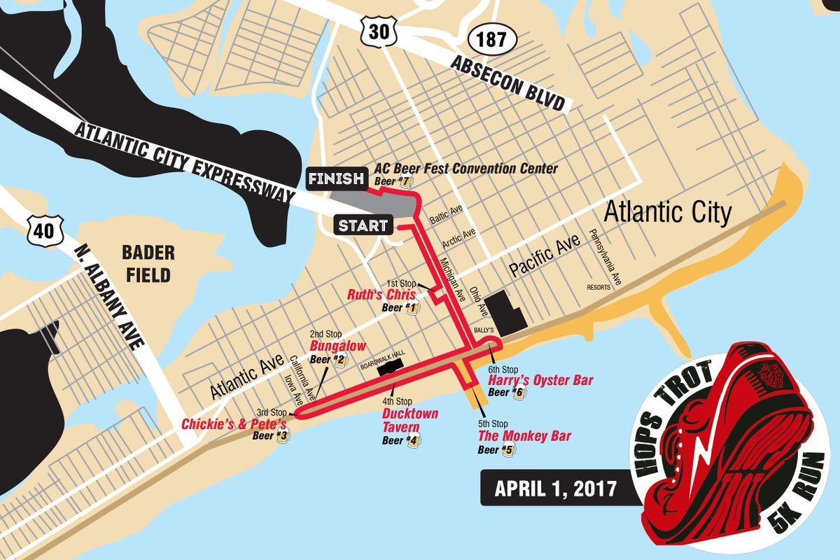HopsTrot5k's tweet photo. Time is ticking! Register today for The 2nd annual #HopsTrot5k, which is THIS Saturday and accompanies @ACBeerFest!
https://t.co/39nh8BelbI https://t.co/FvT5TJvSgT