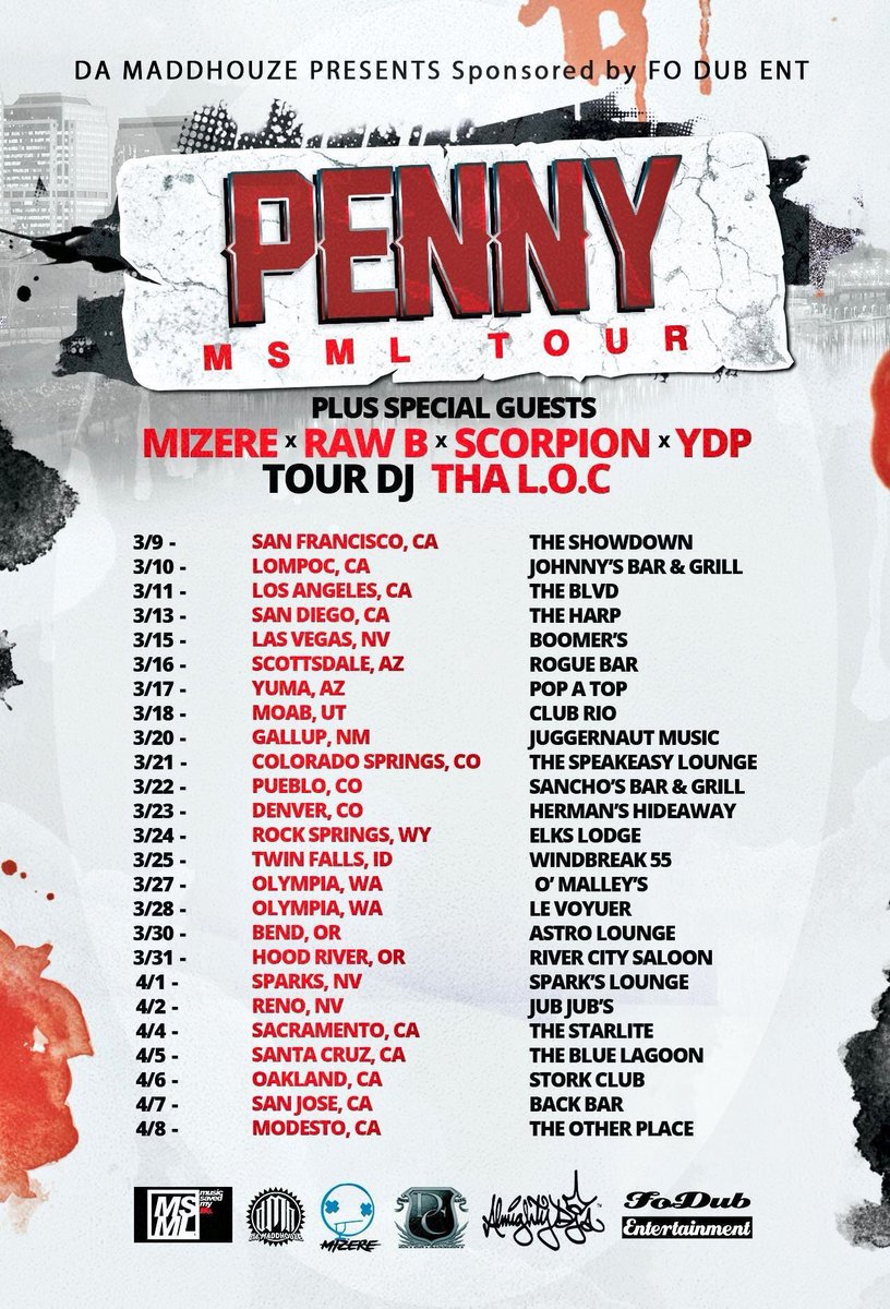 DaMaddHouze's tweet photo. A little over 1/2 way through our #MSMLtour with so many memories. ๐ attached flier for schedule. ๐๐จ๐ค๐ฏ #DMH #indie https://t.co/bW9DHxpGrO