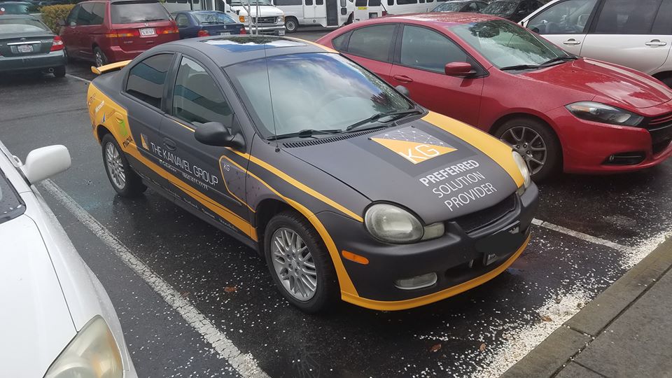 Geared up and ready to go...make sure to wave or honk if you see our brand new TKG car out on the road!