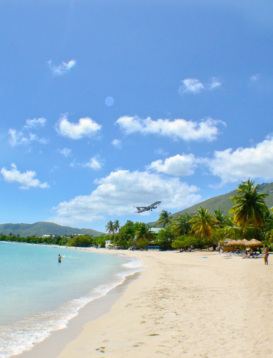 emeraldbeachvi's tweet photo. Just like this airplane, we are taking off to another fantastic week! | #stthomas #usvi #airplane https://t.co/SQO0Y4QswQ