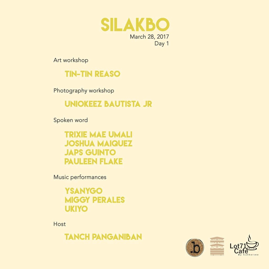 belletras's tweet photo. Today at 1pm onwards! #SILAKBOday1 https://t.co/GH7CevetCH