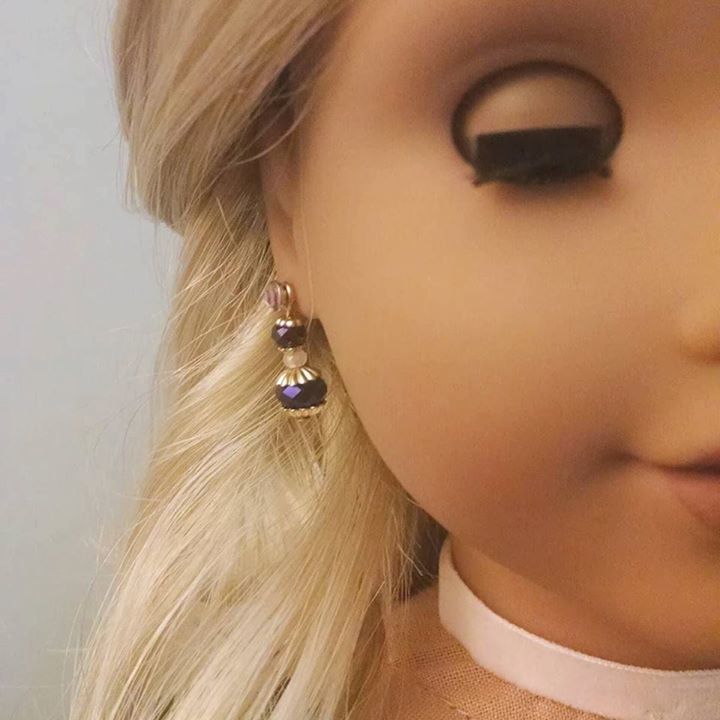 WiredDownCrown's tweet image. Check it out ift.tt/24WyLVJ Crystal Earrings now in metallics! #wireddown #18inchdolls #agdoll #americang…