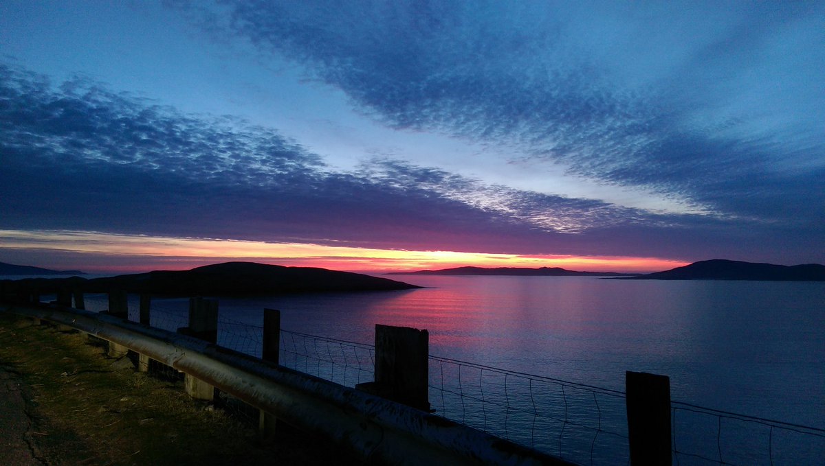 Amazing sunset tonight at Seilebost, Isle of Harris #visithebrides