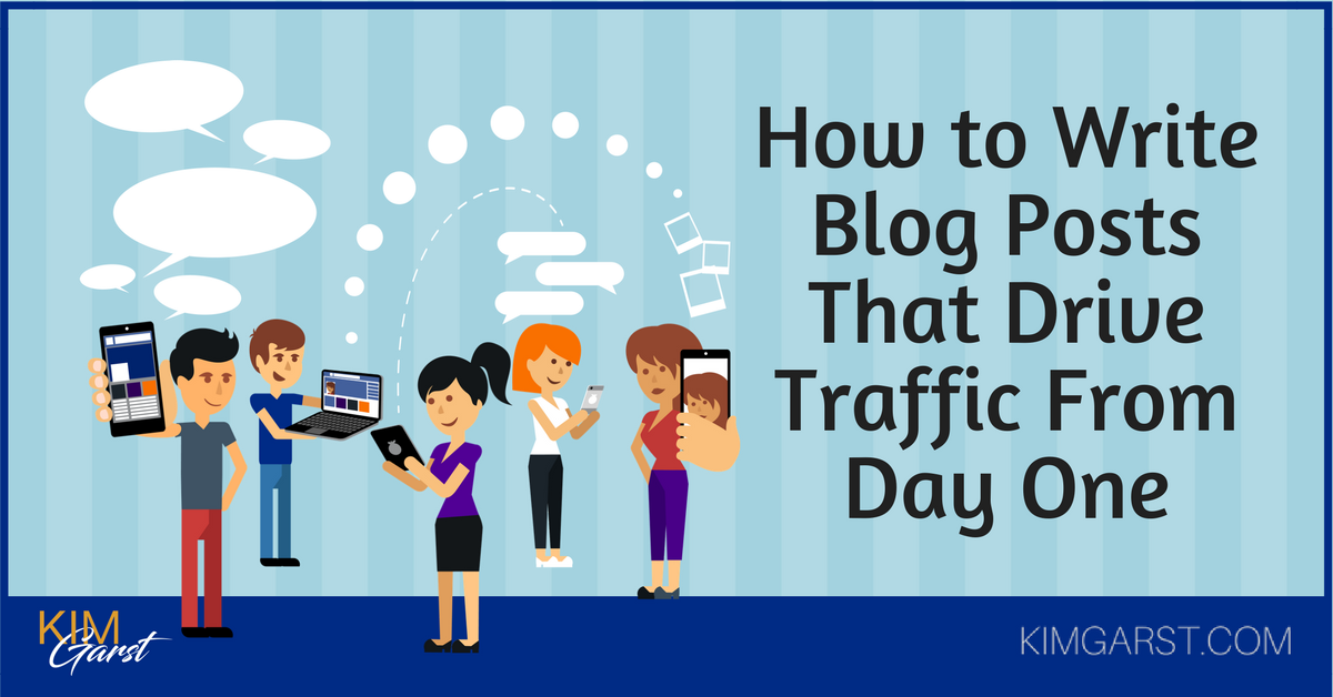smartbirdsocial's tweet photo. Blogging tips from @kimgarst > How to Write Blog Posts That Drive Traffic From Day One https://t.co/nZJf5oNhRd #blogging https://t.co/lNlFZZzRkl