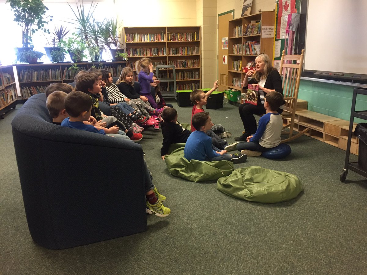 CameronStPS's tweet photo. ...story time...#wegner1 #hellolibrary @SCDSB_Schools https://t.co/T5OtVRAJc4