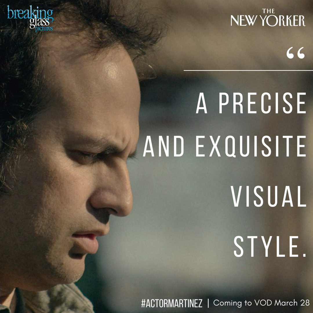 BreakingGlassPx's tweet photo. .@actormmovie has, "A precise and exquisite visual style", says @NewYorker. #ActorMartinez coming tomorrow! https://t.co/wEmxnF9KAJ https://t.co/08z0rp27p9
