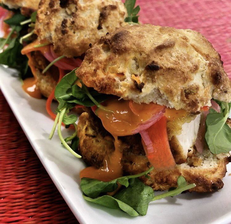 ThirstyBeaverri's tweet photo. Enjoy our carrot cake inspired chicken and biscuits special in Smithfield at The Beav! https://t.co/TXkc1wNshy